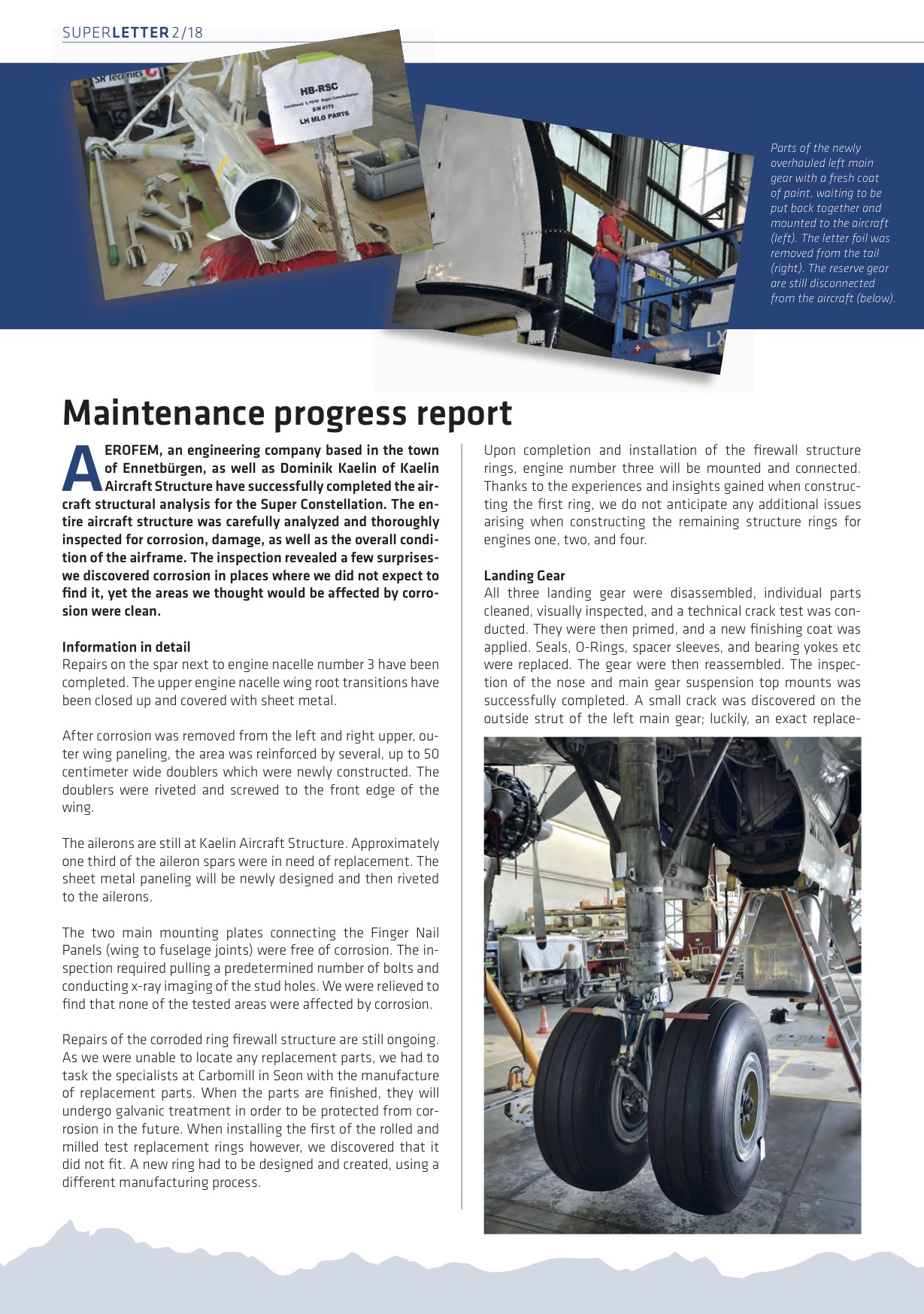 Maintenance Report E 1